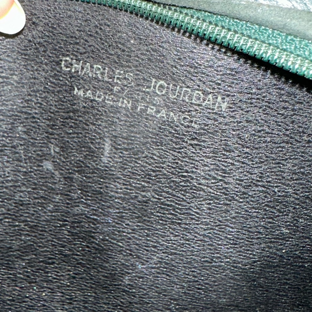 Charles Jourdan *Vintage Mini Crossbody Dark Forest Green - Picture 2 of 11